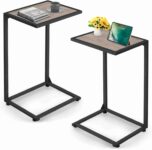 C Shaped End Table Set