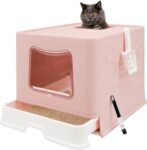 Foldable XL Cat Litter Box with Lid